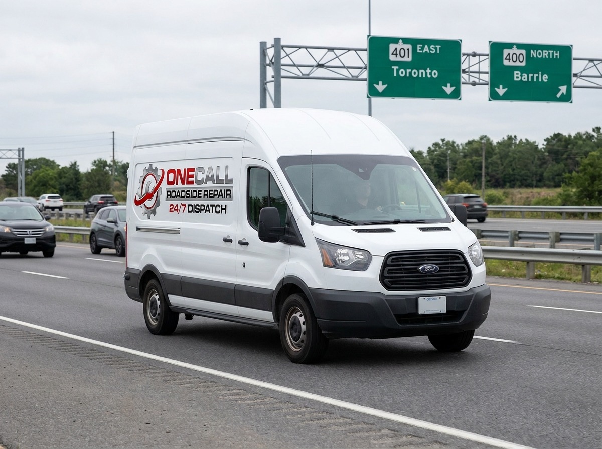 Onecall Roadside Repair mobile dispatch vehicle
